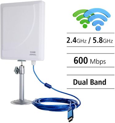 5GHz Dual Band Outdoor Wifi Antenna , FCC Wifi Network Booster Antenna